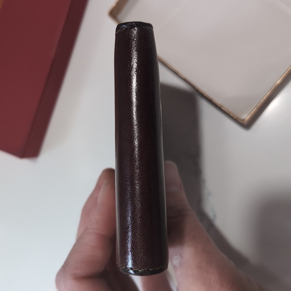 Bosca Dark Brown Leather Bifold Wallet NWOT - Picture 8 of 8